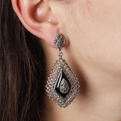 Brinco de Prata com Marcassitas.