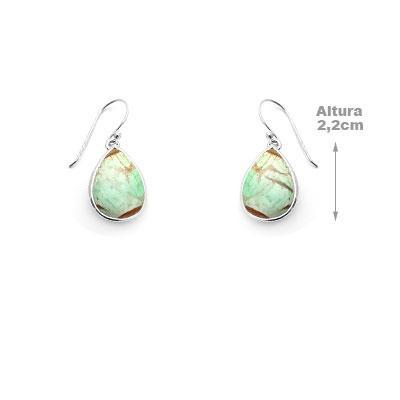 Brinco de Prata com Variscite