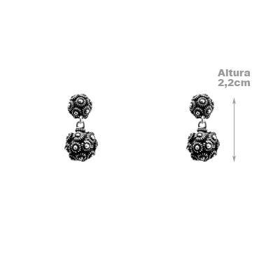 Brinco de Prata Bola