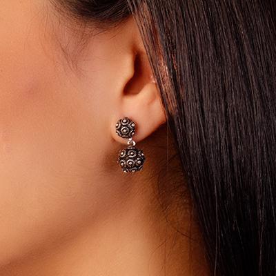 Brinco de Prata Bola