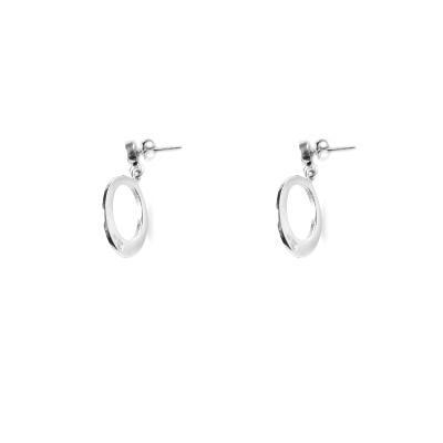 Brinco de Prata com Opala.