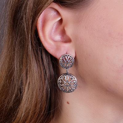 Brinco de Prata Vazado