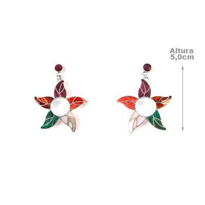 Brinco de Prata com Madrepérola.