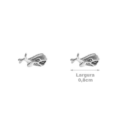 Brinco de Prata Baleia.