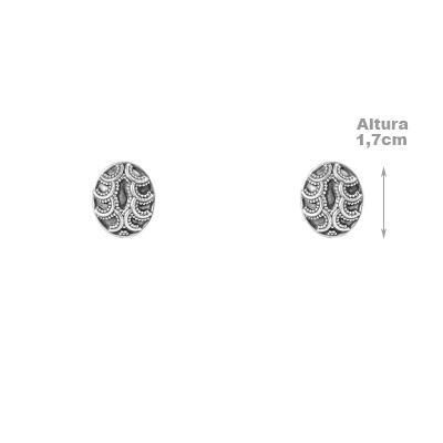 Brinco de Prata Trabalhado.