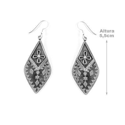 Brinco de Prata Trabalhado.