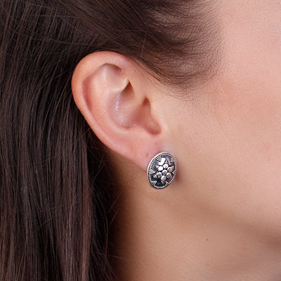 Brinco de Prata Trabalhado.