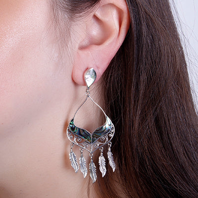 Brinco de Prata Abalone