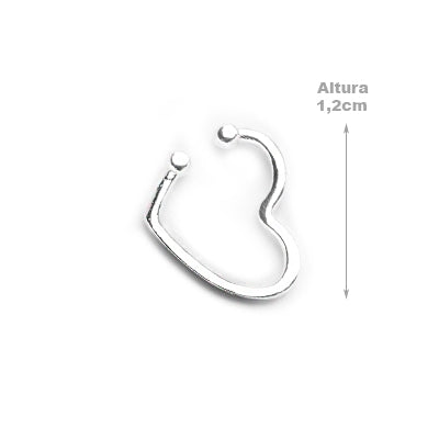 Piercing de Prata Pressão para Orelha