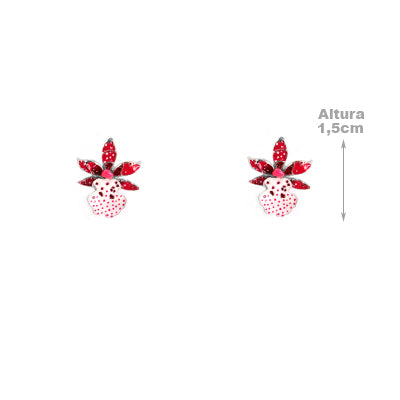 Brinco de Prata Flor