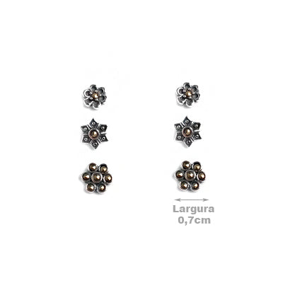 Brinco de Prata Trio