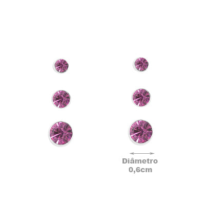 Brinco de Prata Trio