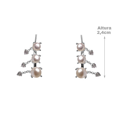 Brinco de Prata Contorno de Orelha (Ear Cuff) - 50502