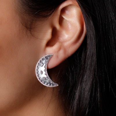 Brinco de Prata Trabalhado.