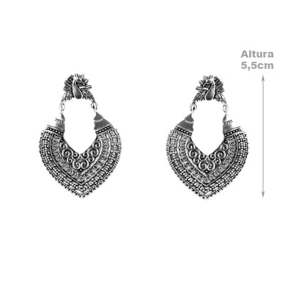 Brinco de Prata Vazado