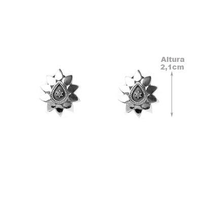 Brinco de Prata Trabalhado.