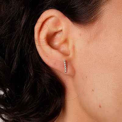 Brinco de Prata Trabalhado.