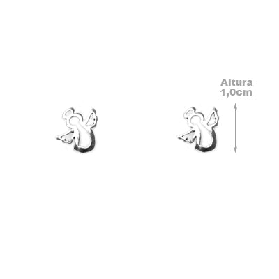 Brinco de Prata Anjo