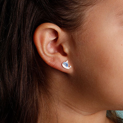 Brinco de Prata Baleia