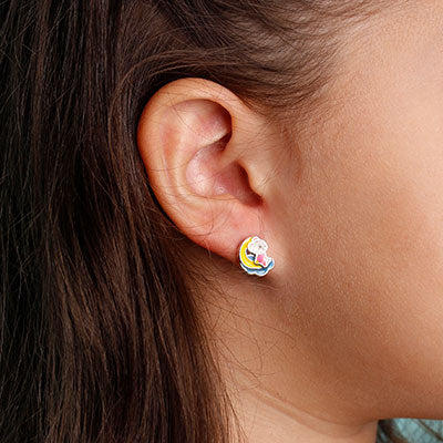 Brinco de Prata Urso