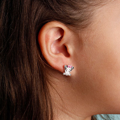 Brinco de Prata Elefante