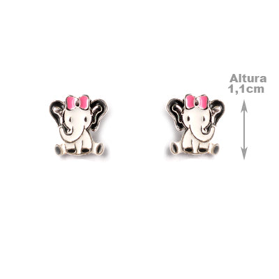 Brinco de Prata Elefante