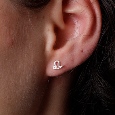 Brinco de Prata Signo Libra