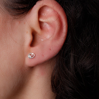 Brinco de Prata Signo Câncer