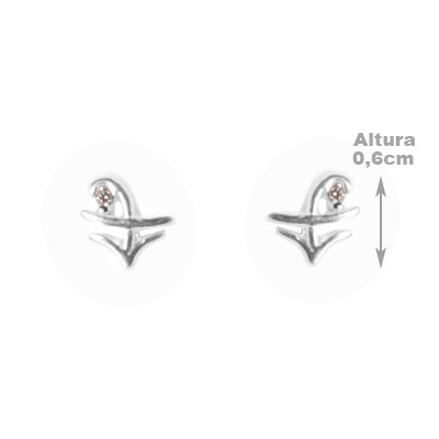 Brinco de Prata Signo Sagitário