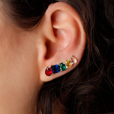 Brinco de Prata Contorno de Orelha (Ear Cuff)