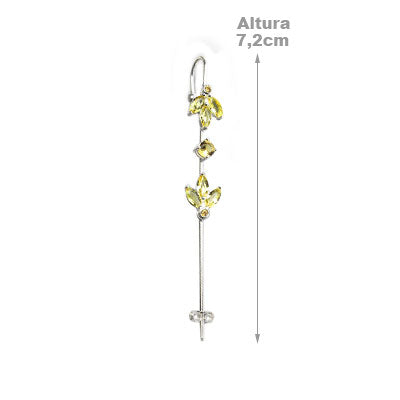 Brinco de Prata Contorno de Orelha (Ear Cuff)