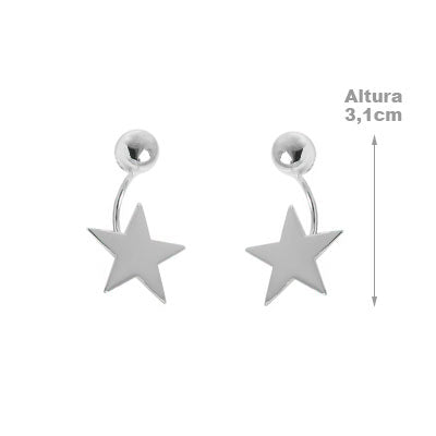 Brinco de Prata Estrela