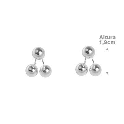 Brinco de Prata Bola