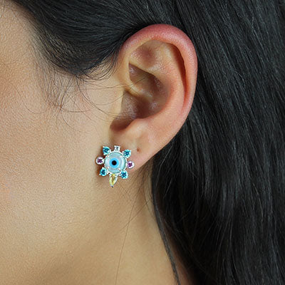 Brinco de Prata Olho Grego