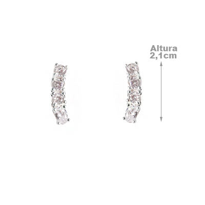 Brinco de Prata Contorno de Orelha (Ear Cuff)