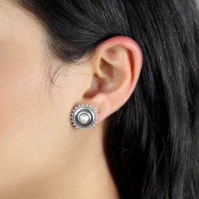 Brinco de Prata com Pérola