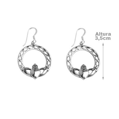 Brinco de Prata Claddagh
