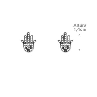 Brinco de Prata Hamsa