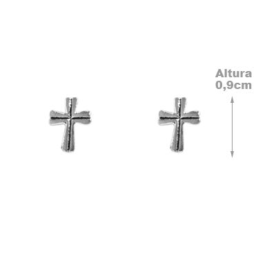 Brinco de Prata Cruz