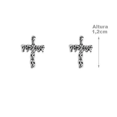 Brinco de Prata Cruz