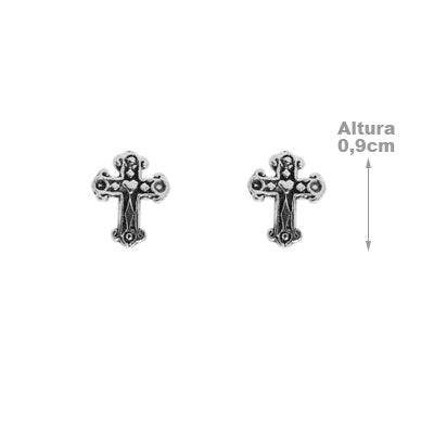 Brinco de Prata Cruz