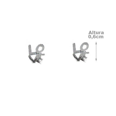 Brinco de Prata Love