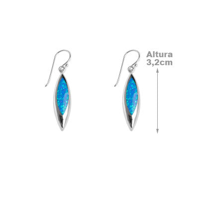 Brinco de Prata com Opala