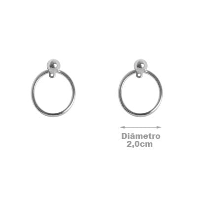 Brinco de Prata Liso