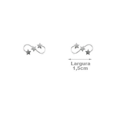Brinco de Prata Estrela (Ear Cuff)