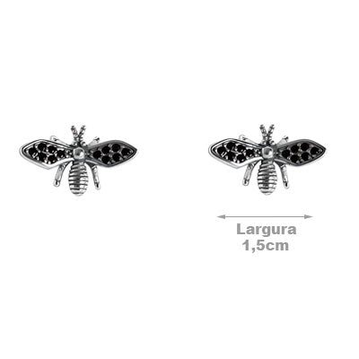 Brinco de Prata Abelha