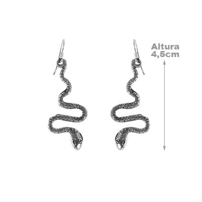 Brinco de Prata Serpente