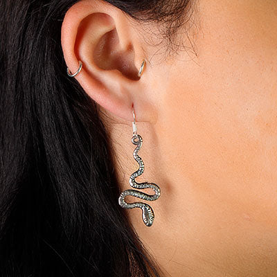 Brinco de Prata Serpente