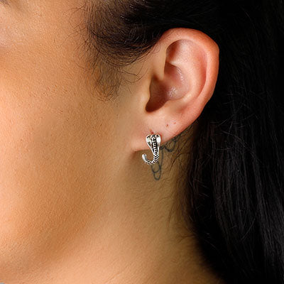 Brinco de Prata Serpente/Cobra