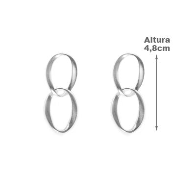Brinco de Prata Elos